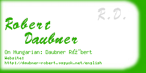 robert daubner business card